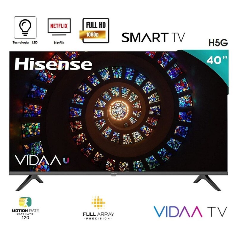 PANTALLA HISENSE SMART TV 40" FULL HD