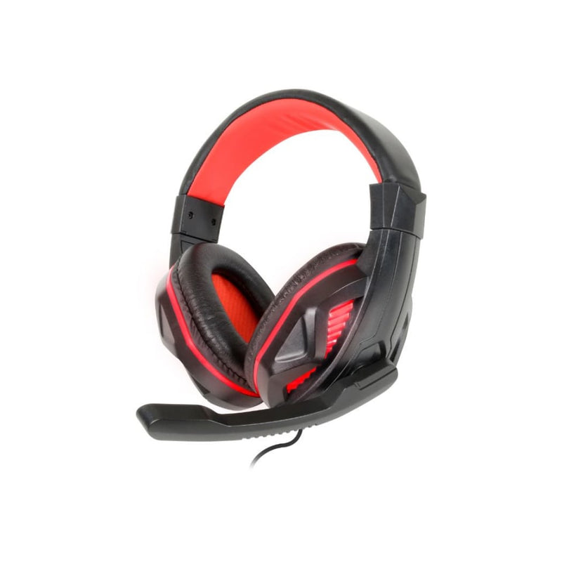 AUDÍFONOS GAMER CON MICRÓFONO Y LUZ LED.