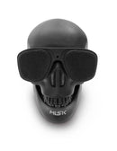 BOCINA BLUETOOTH EN FORMA DE CALAVERA CON 2 BOCINAS + SUBWOOFER
